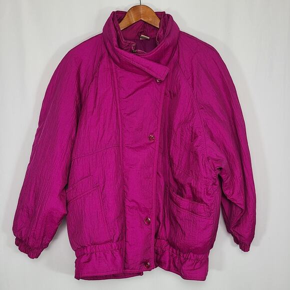 Gitano Outerwear Vintage Women's Coat Jacket Hot Pink 1X - Picture 2 of 10